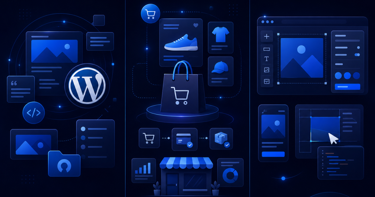 WordPress vs Shopify vs Webflow platform comparison guide 2026 — BinarySolz